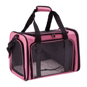 Collapsible Soft Travel TSA Approved Pet Carrier Pink